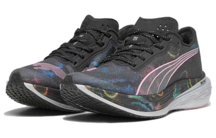 (WMNS) PUMA Deviate Nitro Elite 2 Marathon Series Sneakers 'Black Pink' 378454-01