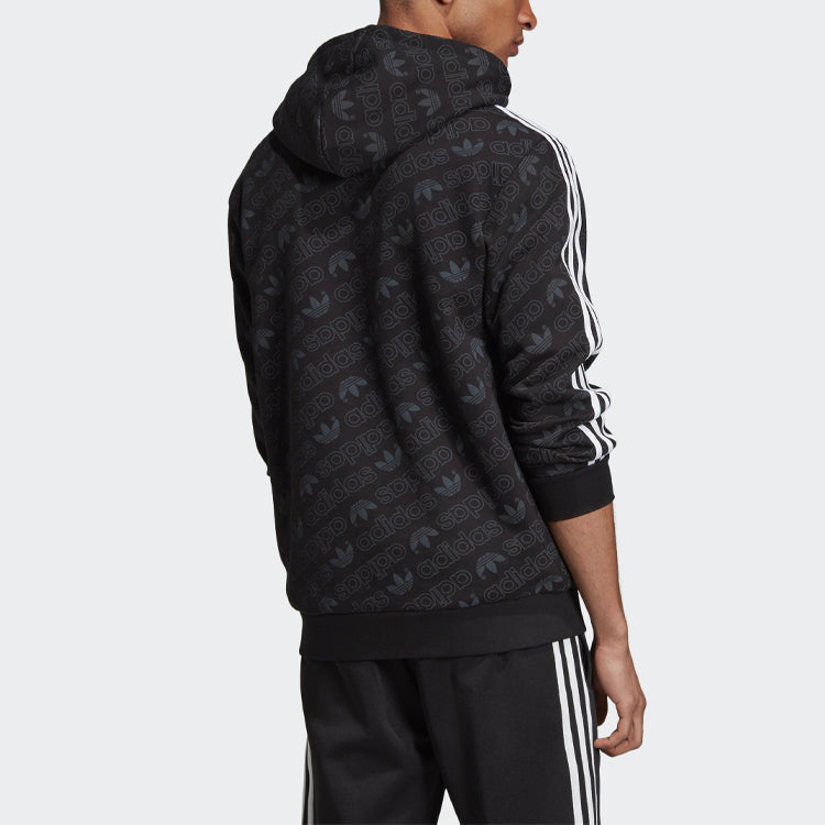 adidas originals Mono hooded Sports Pullover 'Black' ED7049