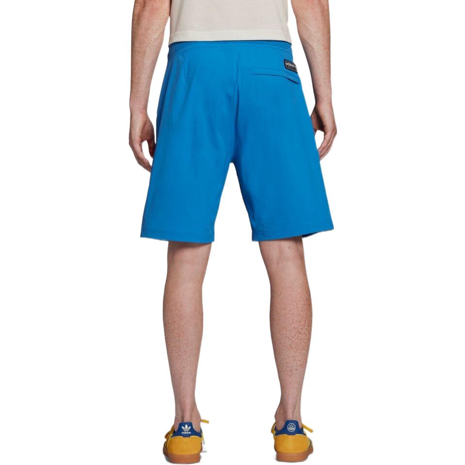 Men's adidas Solid Color Label Straight Shorts Japanese Version Blue GT1816