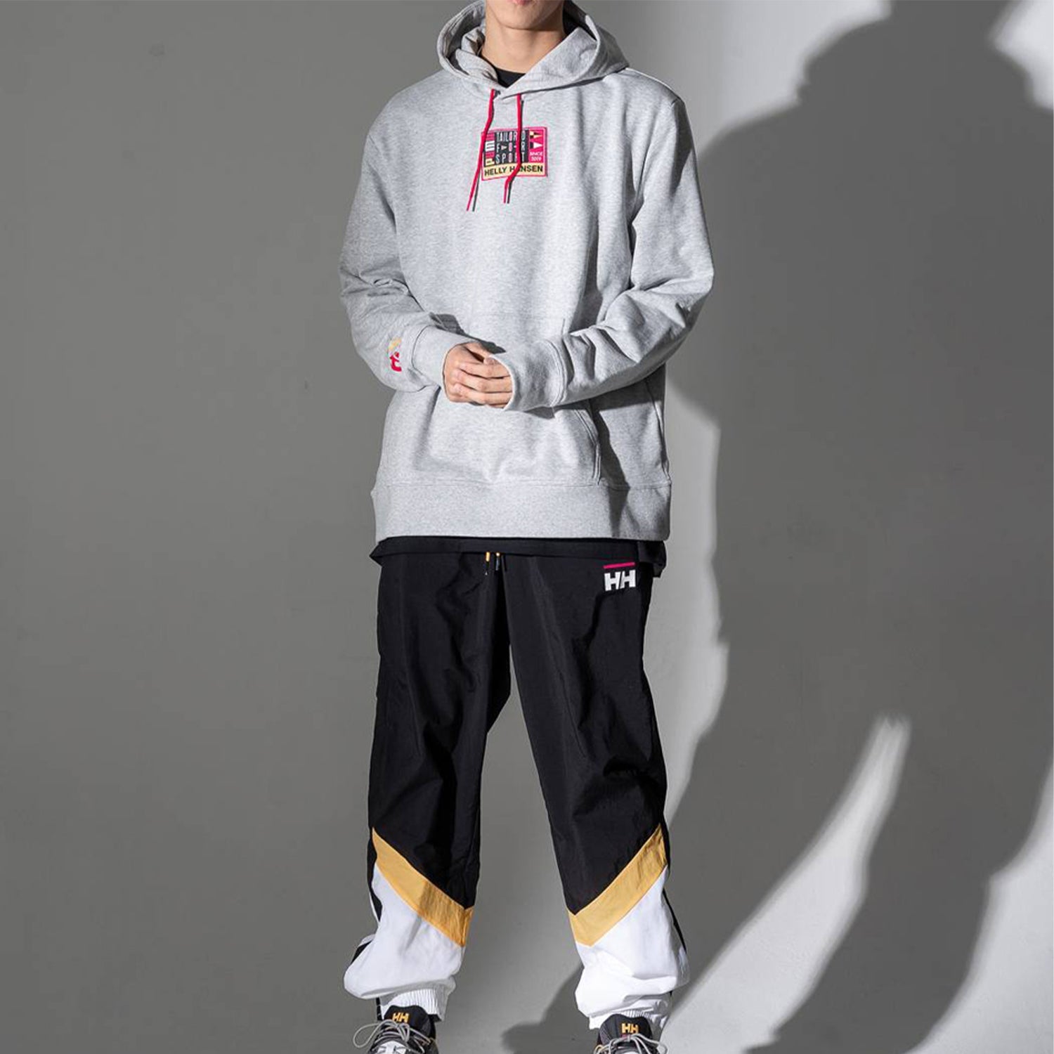 PUMA x Helly Hansen Hoodie 'Grey Red' 597149-04