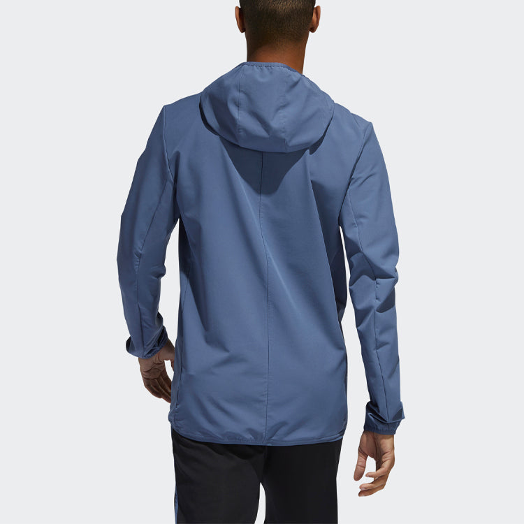 adidas Running Sports Hooded Jacket Blue DQ2539