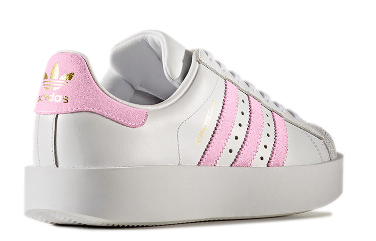 (WMNS) adidas originals Superstar Bold 'White Pink' BY9076