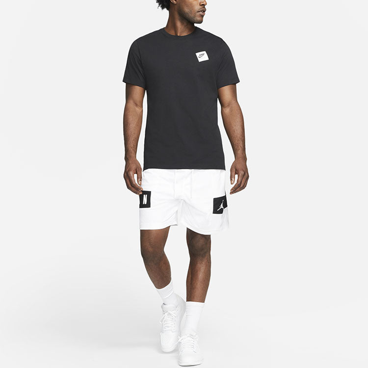 Air Jordan Dri-fit Quick Dry Knit Casual Shorts White CZ4772-100