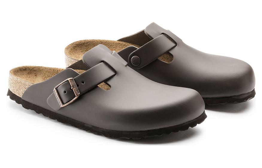 Birkenstock Boston Leather 'Dark Brown' 0060101