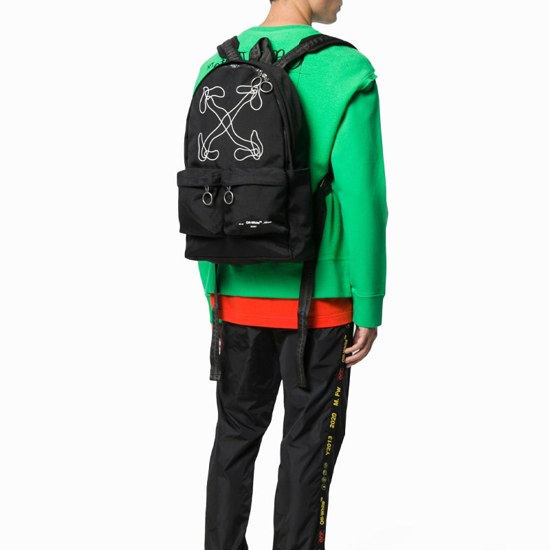 Off-White Abstract Arrows Backpack 'Black/White' OMNB003F19C360111001