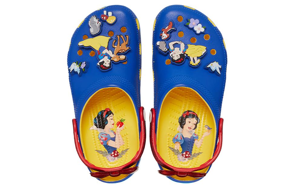 (WMNS) Crocs Snow White Classic Clogs 'Blue Yellow Red' 209483-769