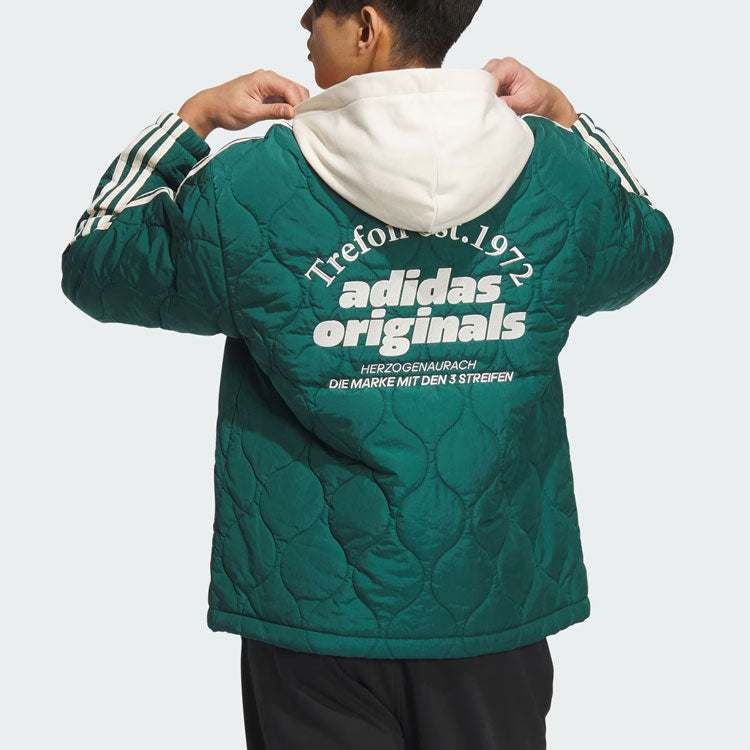 adidas Originals Classic Sport Jacket Asia Sizing 'Green White' IW6285