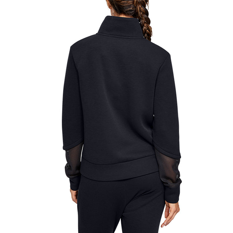 (WMNS) Under Armour Splicing Pocket High Collar Black 1348546-001
