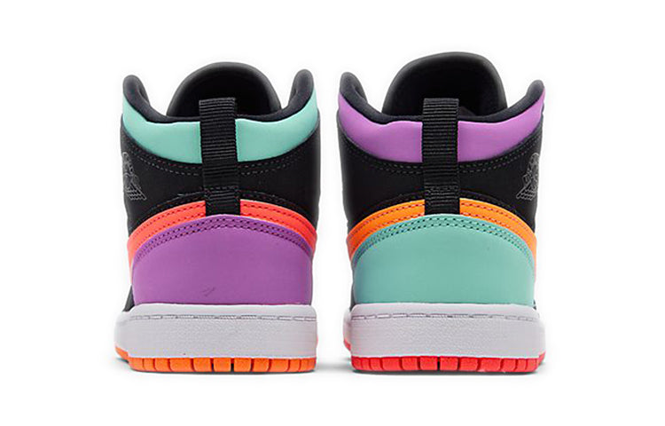 (PS) Air Jordan 1 Mid 'Black Multi' 640734-083