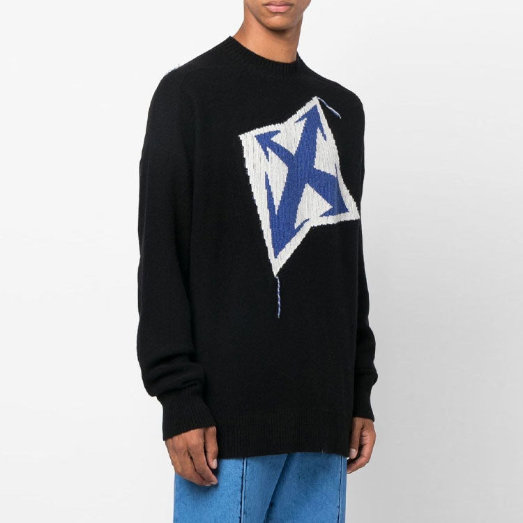 Off-White Arrows Intarsia Wool Jumper OMHE125F22KNI0021045