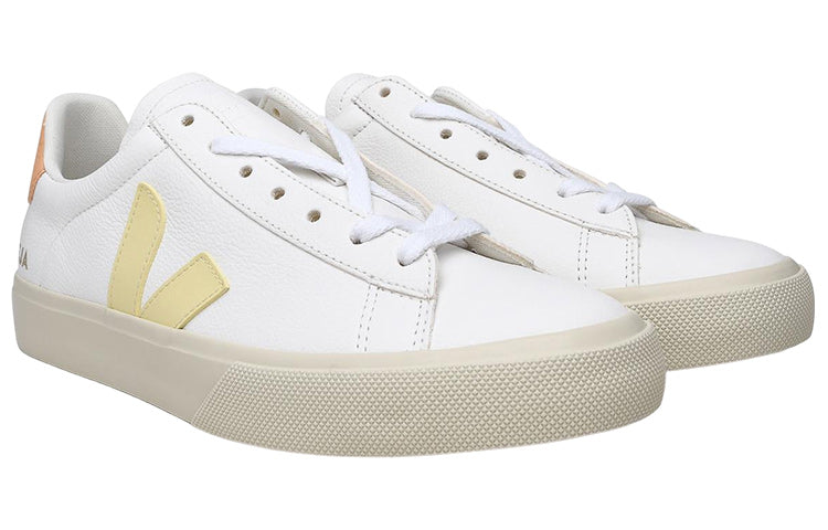 Veja Campo Chromefree Lace-Up Sneakers 'White Yellow Oragne' CP0503140