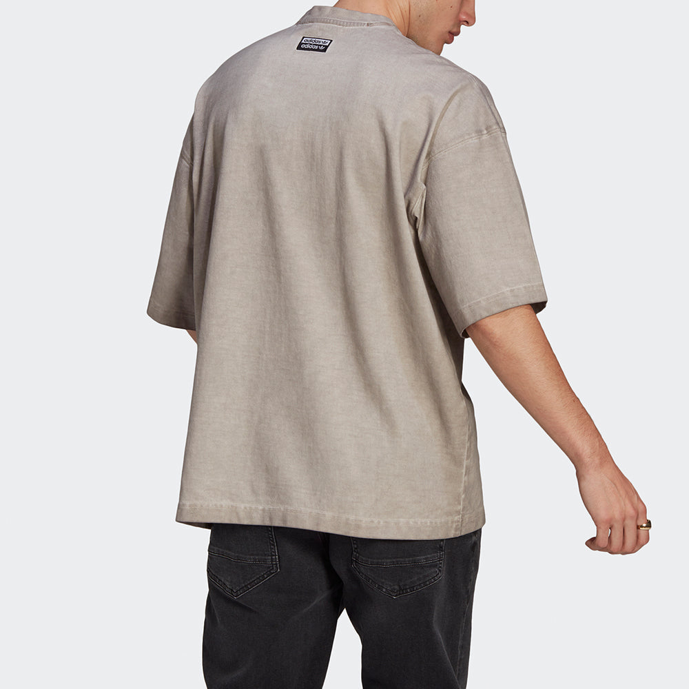 adidas originals R.Y.V Oversize Abstract Trefoil Tee For Men Timber GN3300