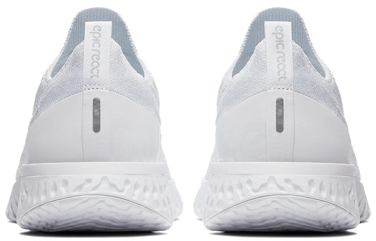 (WMNS) Nike Epic React Flyknit 'Triple White' AQ0070-102
