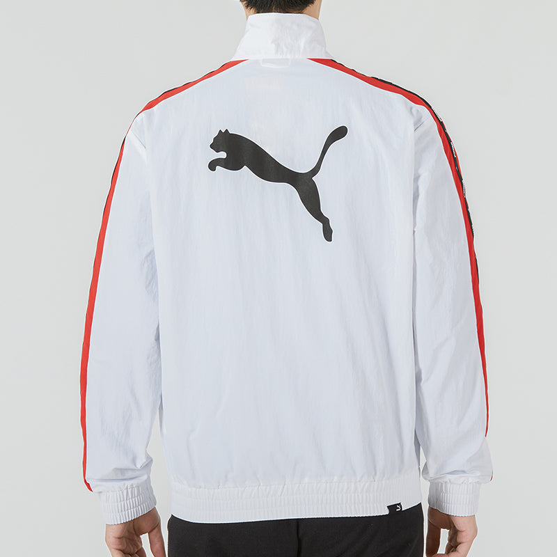 PUMA Blocking Tape Woven Jacket 'White' 536780-02