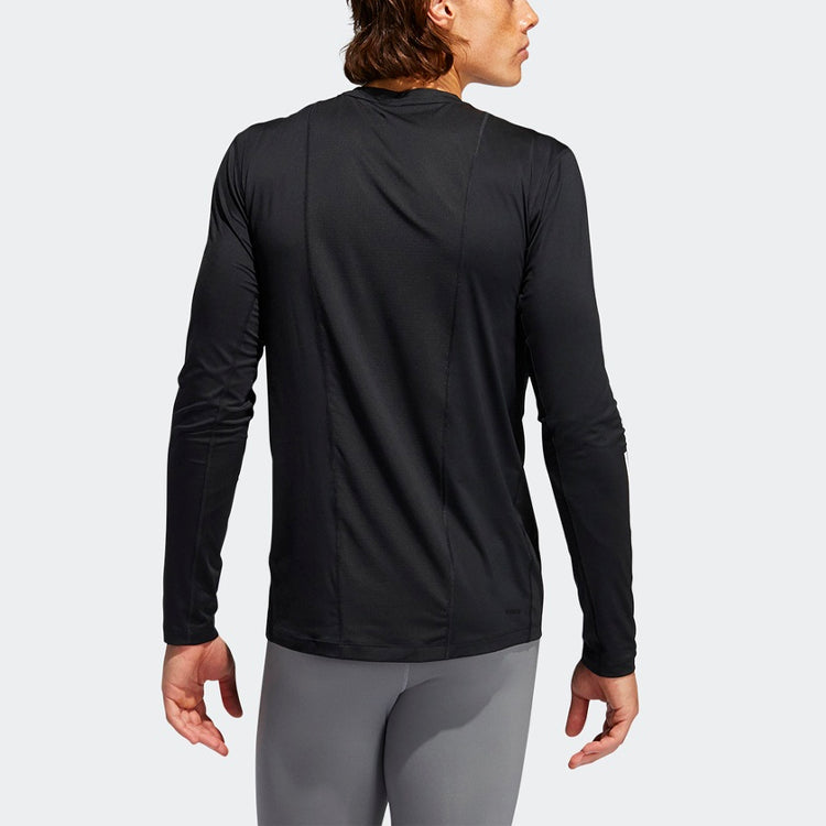 adidas Training Sports Round Neck Long Sleeves Black GL0459