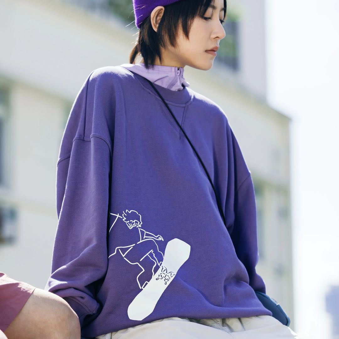 (WMNS) adidas Origianls x Yu Nagaba x Su Yiming Sweatshirt 'Purple' IK4316