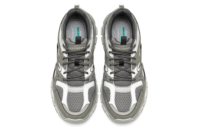 Skechers Stak-Ultra Low-Top Running Shoes Grey/White 66255-GYW
