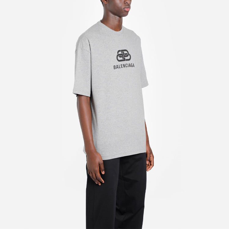 Balenciaga Interlocked BB Regular Fit T-shirt 'Grey' 578139TGV751300