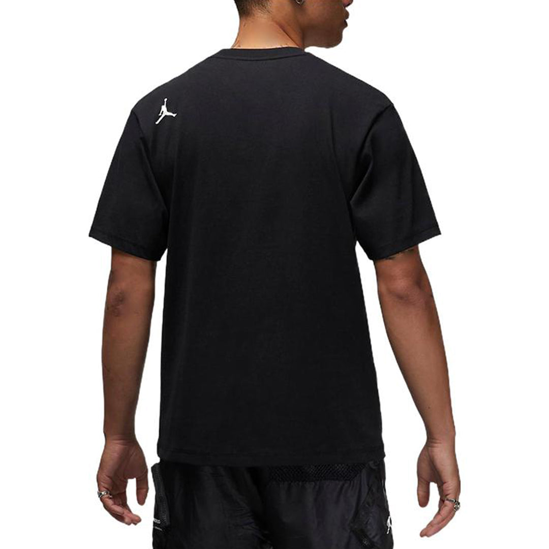 Air Jordan 23 Engineered Solid Color Pocket Round Neck Casual Short Sleeve Black DM1389-010