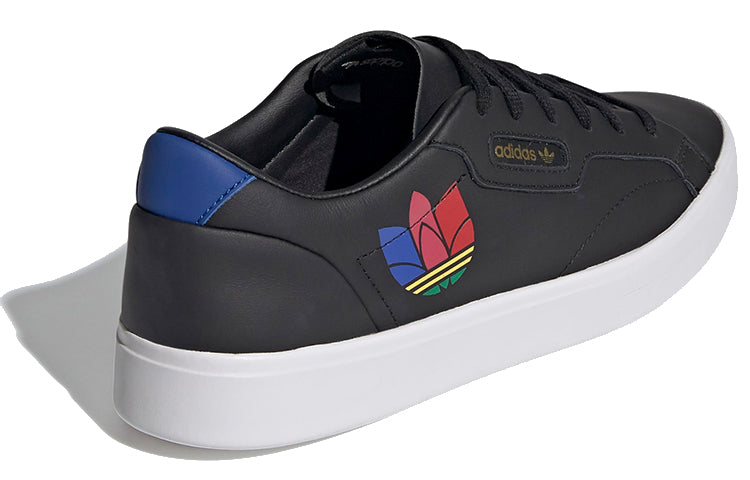 (WMNS) adidas originals Sleek 'Black Red Blue' FW2457