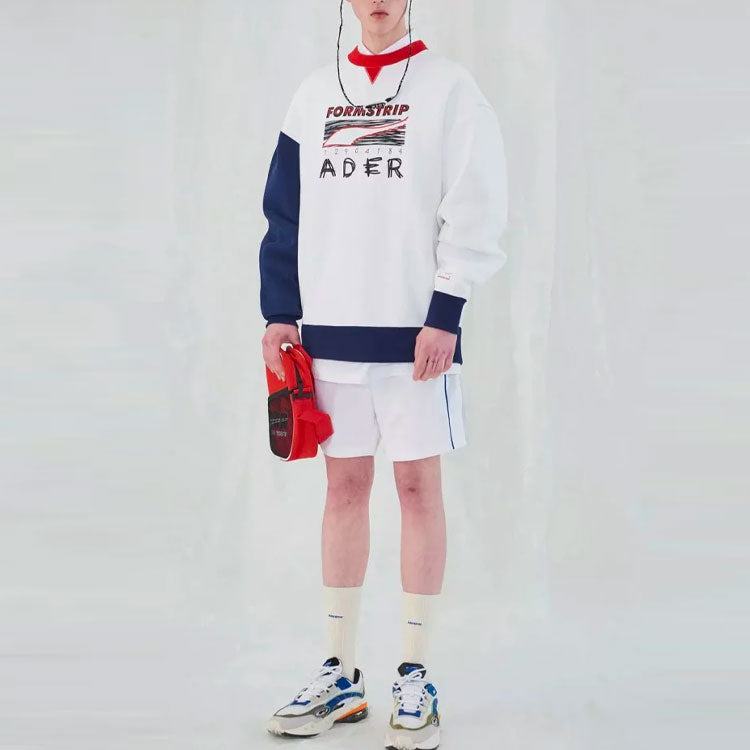 PUMA X Ader Error Crew Neck Pullover Sweatshirt 'White' 578489-02