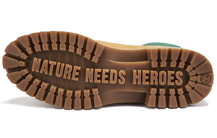Timberland 6 Inch Premium Waterproof ReBOTL Wide-Fit Boot 'Wheat Nubuck and Fabric' A2D6U