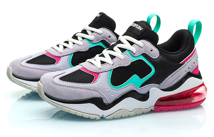 (WMNS) Li-Ning Counterflow Neon 'Black Grey Green' AGCP138-1