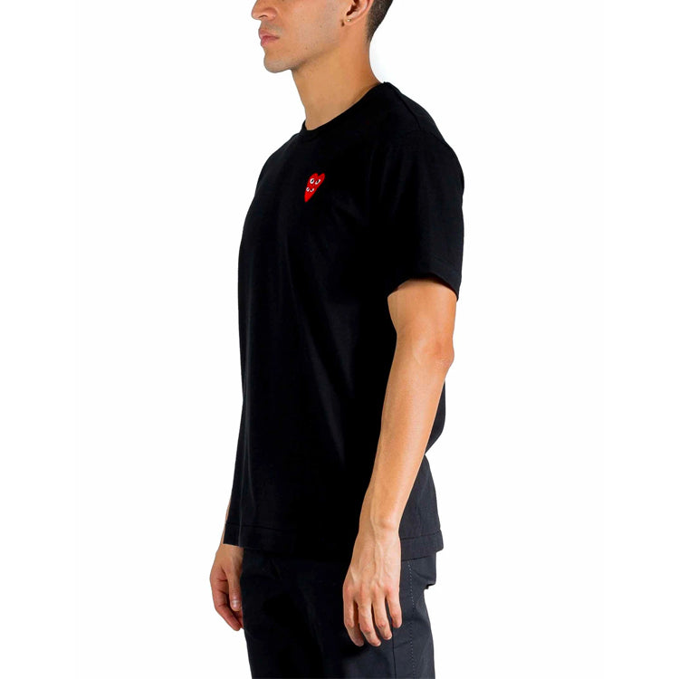 COMME des GARCONS PLAY Basic T-Shirt Red Family Heart 'Black' AZ-T288-051-1
