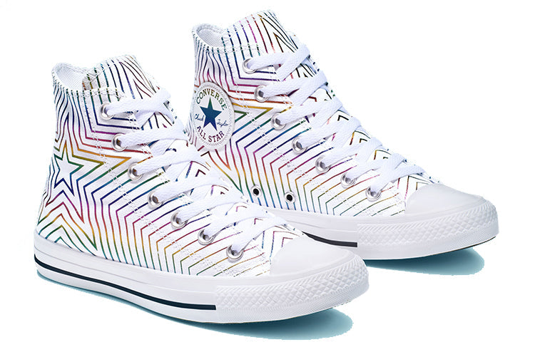 (WMNS) Converse Chuck Taylor All Star High 'Rainbow Metallic Star' 565396F