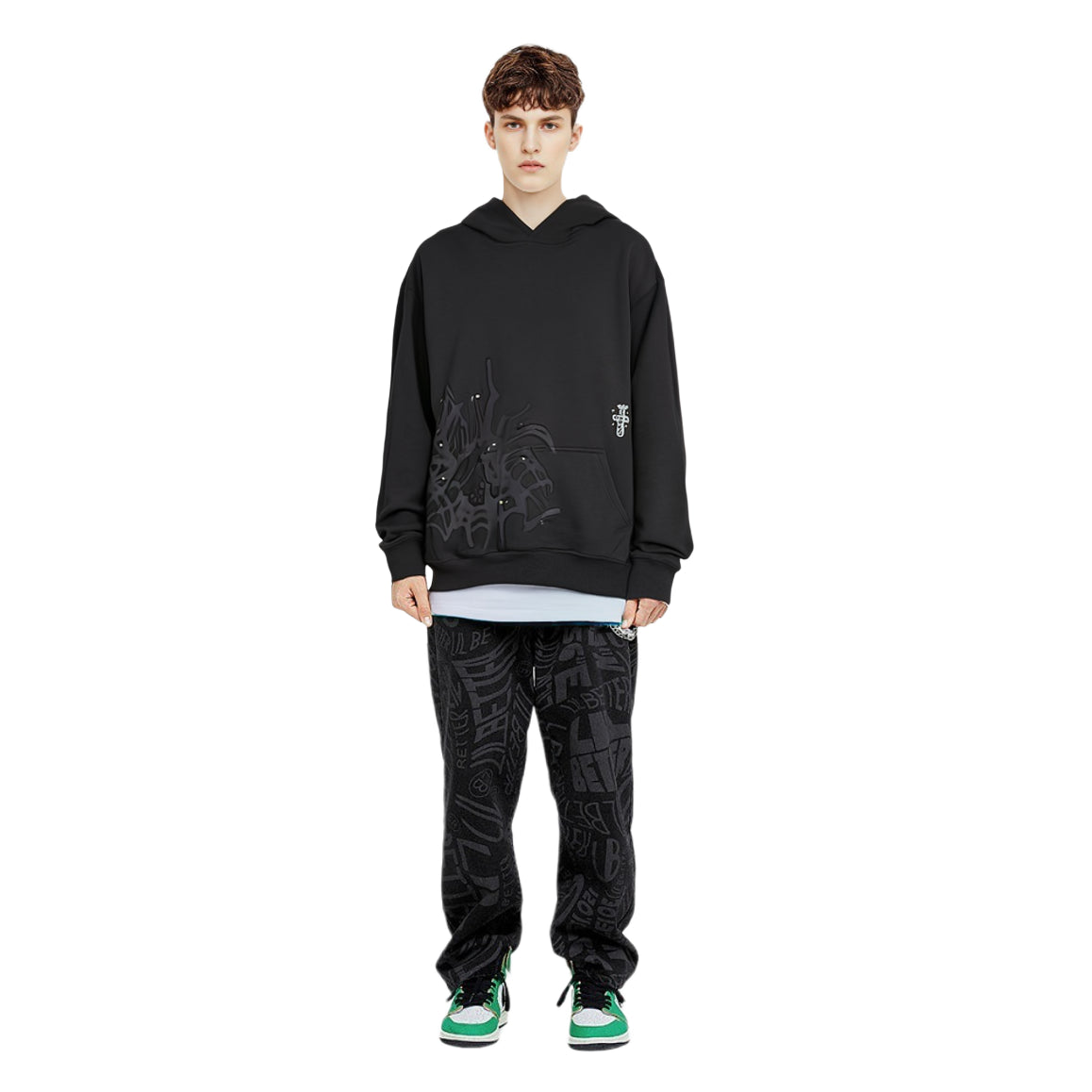 Travis Scott Cactus Jack FW22 Studded Hoodie 'Black' TS-22FW007