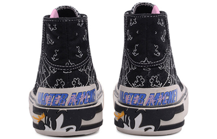 (WMNS) Li-Ning Superwave Canvas Hi 'Black White' AGCQ202-1