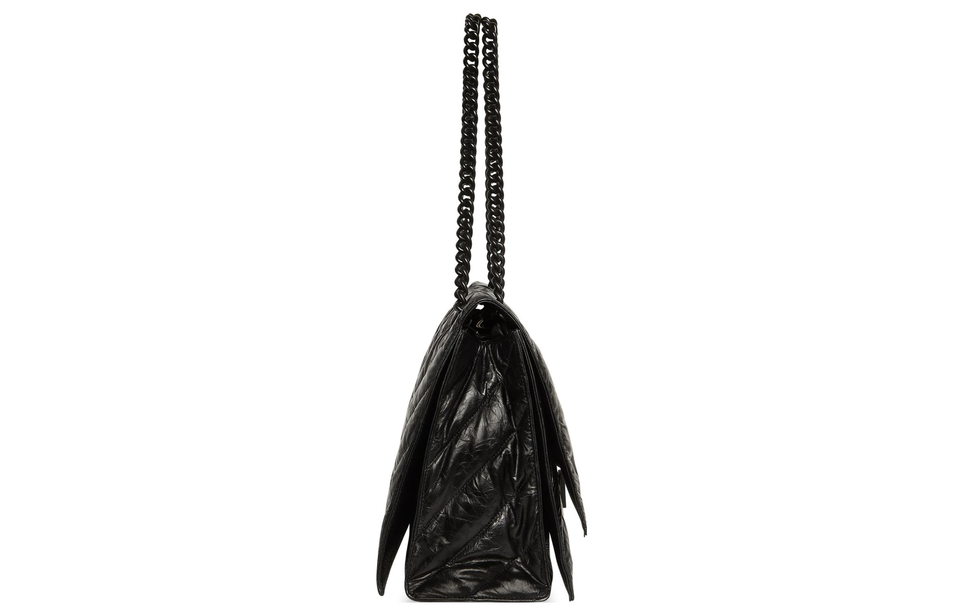 (WMNS) Balenciaga Crush Large Chain Bag Quilted 'Black' 716332210IY1000
