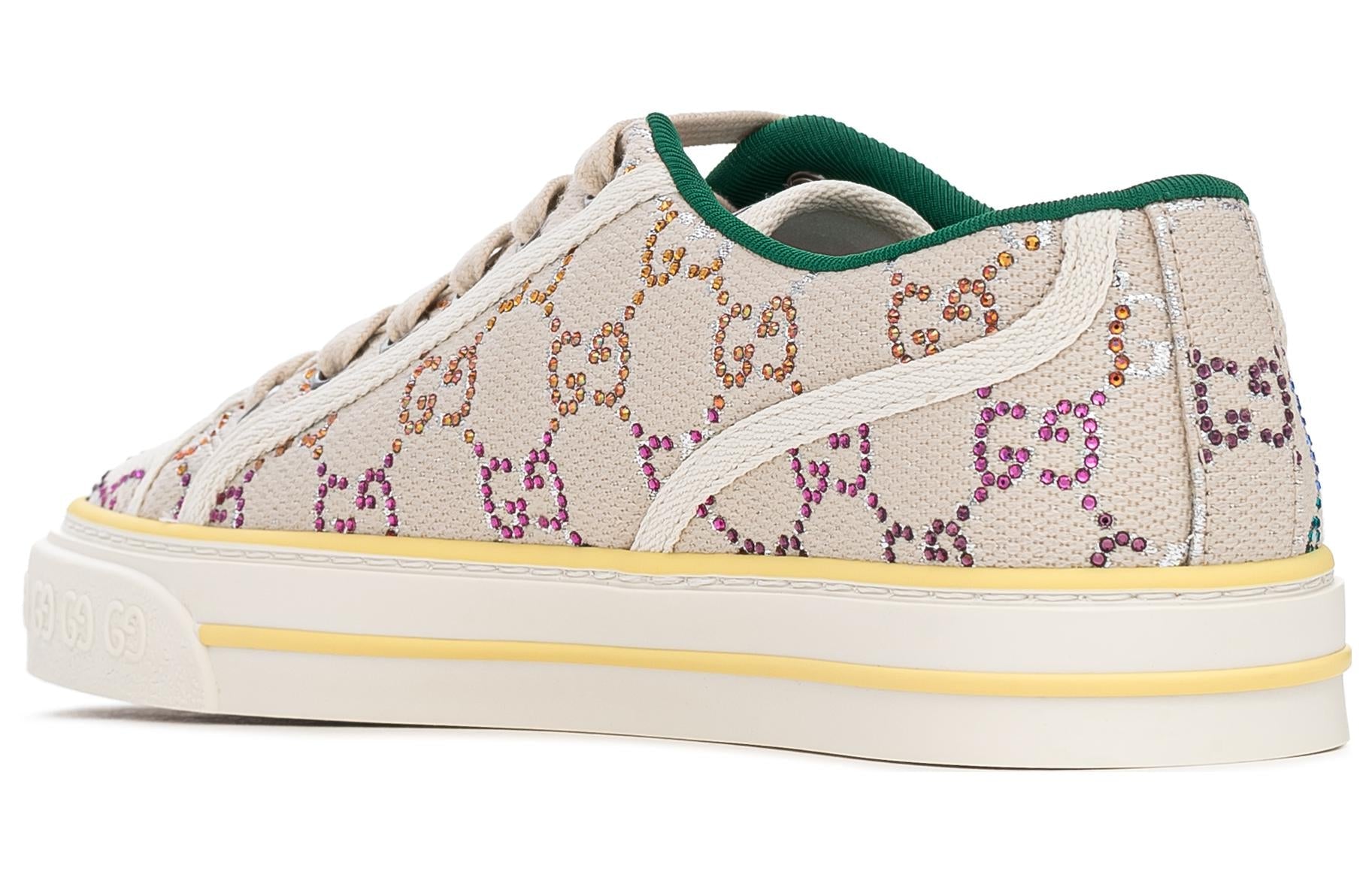 (WMNS) Gucci Tennis 1977 Low-Top Sneaker with crystals 'Off White' 732211-FABH3-9179