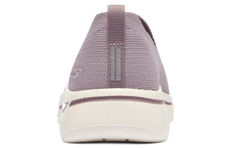 (WMNS) Skechers Go Walk Arch Fit Slip on 'Taupe Purple' 124418-MVE