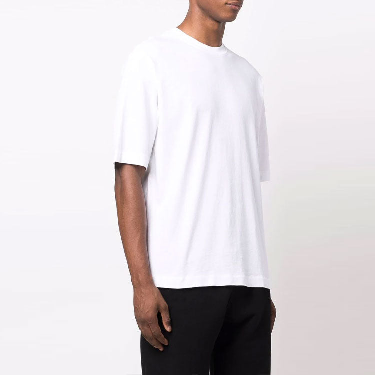 Off-White FW21 Geometry Pattern Round Neck Short Sleeve Slim Fit Version White OMAA119F21JER0230184