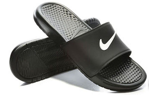 (WMNS) Nike Benassi Shower Slide (W) Black White Slippers 'Black White' 819703-010