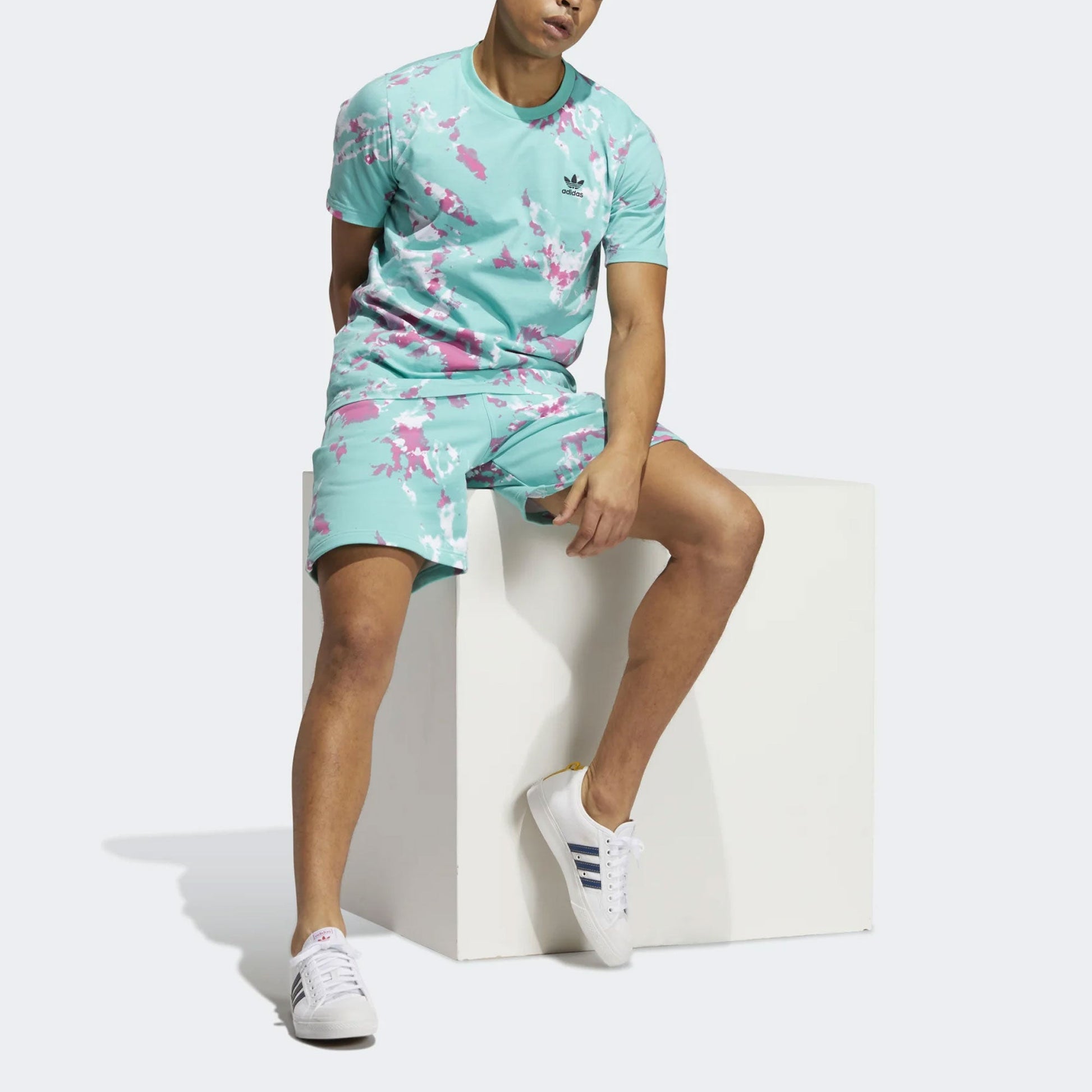 adidas originals Tie Dye Sports Shorts Green H48521