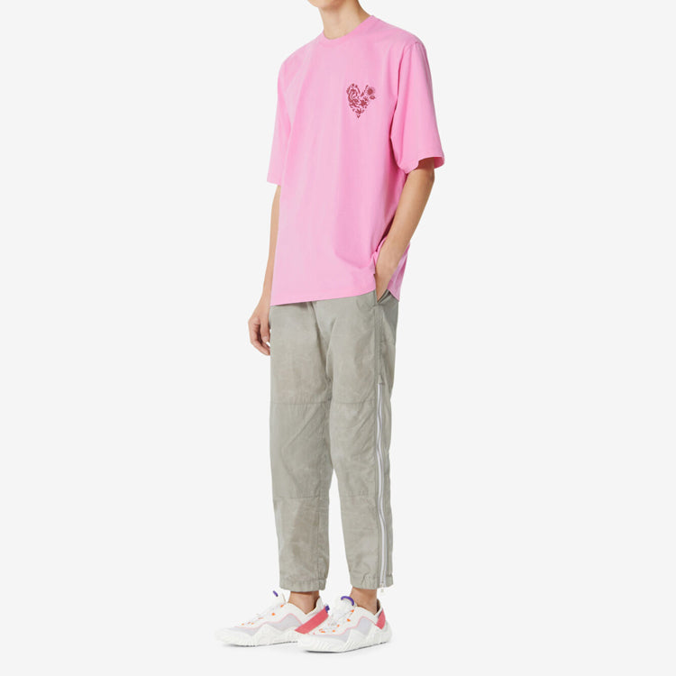 Men's KENZO Love Tiger Printing Short Sleeve Pink FA5-5TS514-4W8-30