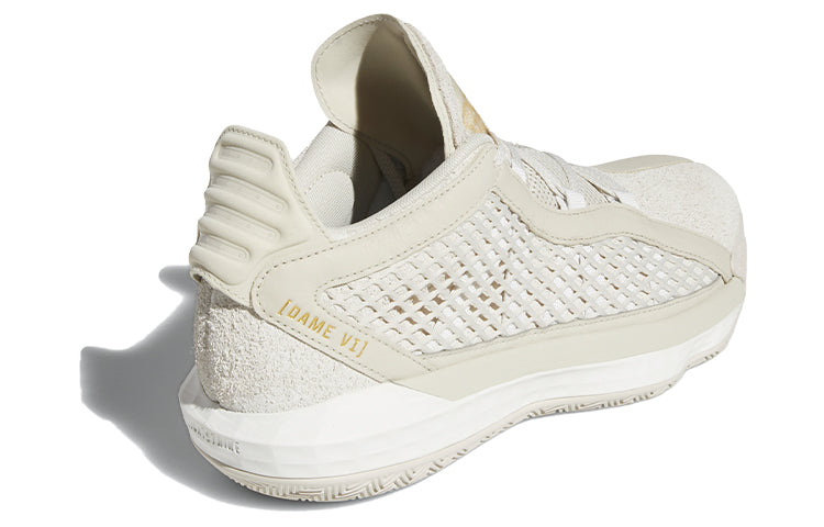 adidas Dame 6 Gca Leather 'Yellow White' FX9024