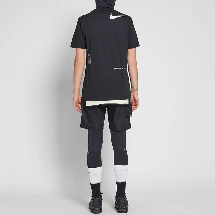 NikeLab X MMW Graphic Crossover Short Sleeve Black AA4244-010