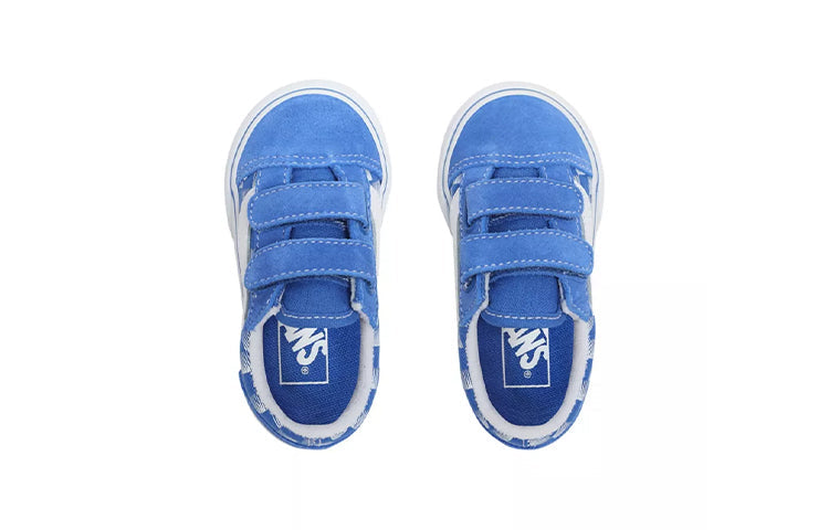Vans Edge Old Skool V Toddles/Infants Blue/White Chess Board VN0A38JN0KK