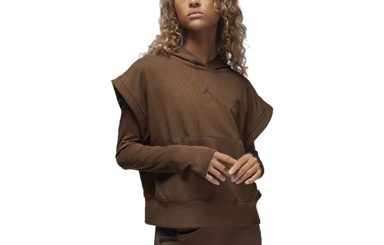 (WMNS) Air Jordan Sport Fleece Hoodie 'Brown' FB4609-259
