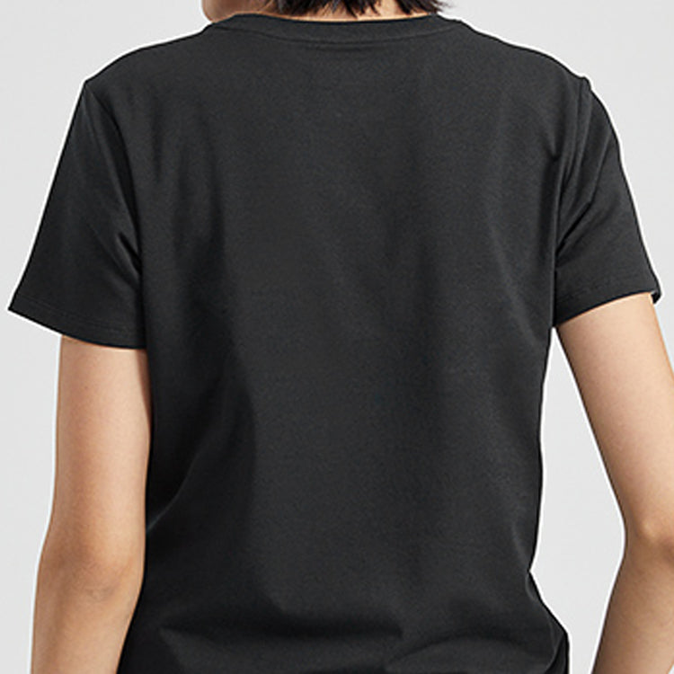 Skechers Loose Printing Casual Sports Tops Short Sleeve t Black L220W173-0018