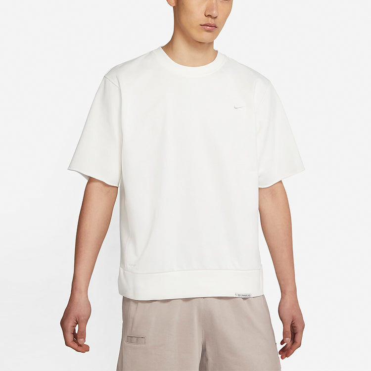 Nike Dri-fit Standard Issue Round Neck Pullover Sports Short Sleeve White CV1940-133