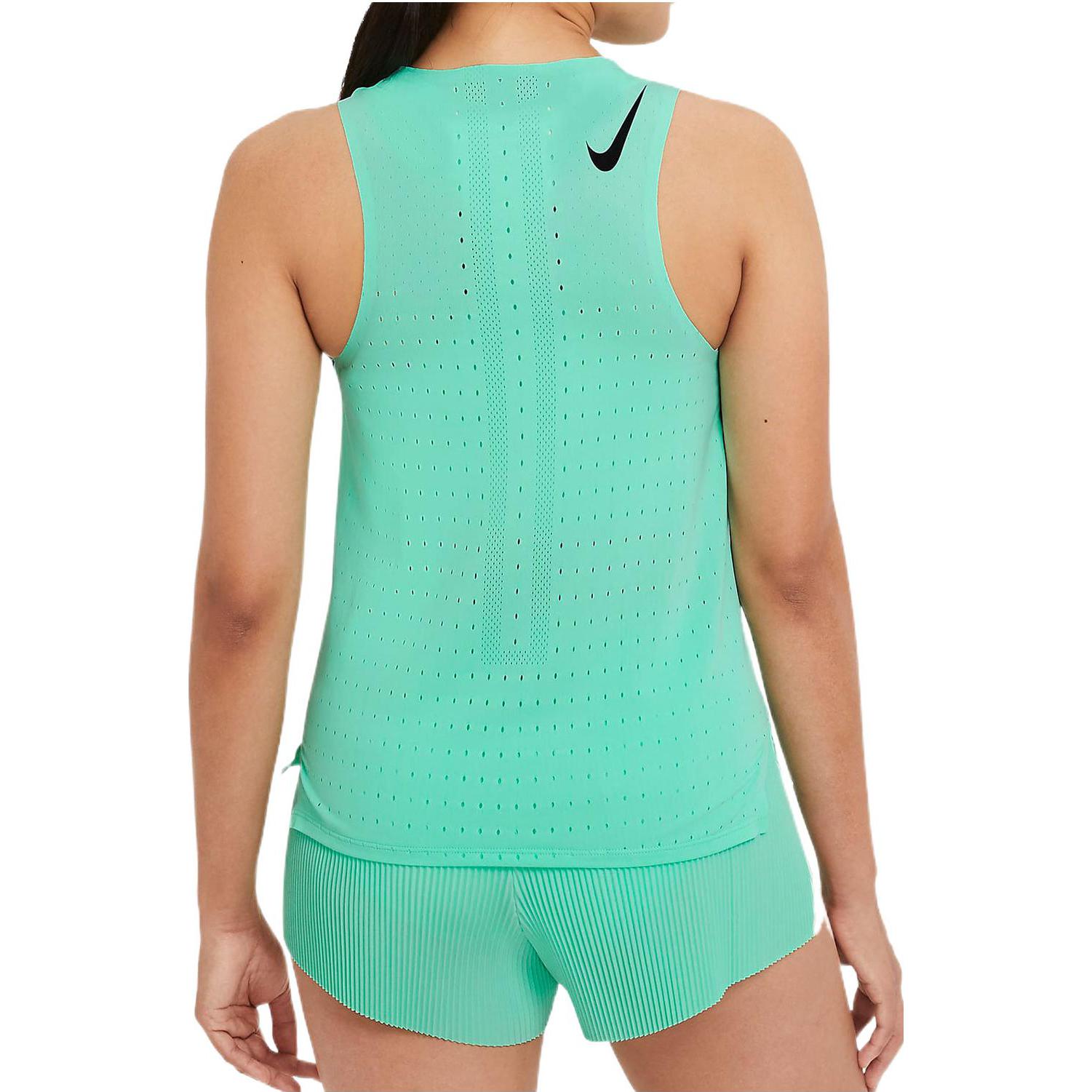 (WMNS) Nike Aeroswift Solid Color Sports Breathable Running Green Vest CZ9386-342