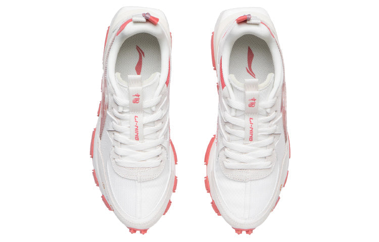 (WMNS) Li-Ning Lifestyle Sportswear 'White Red' AGCR286-2