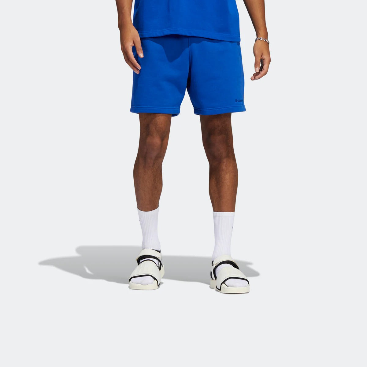 adidas x Pharrell Humanrace Small Logo Shorts 'Blue' HF9923
