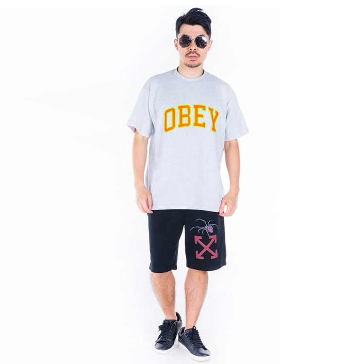Off-White Printing Casual Shorts Ordinary Version Black OMCI006S20E300011024