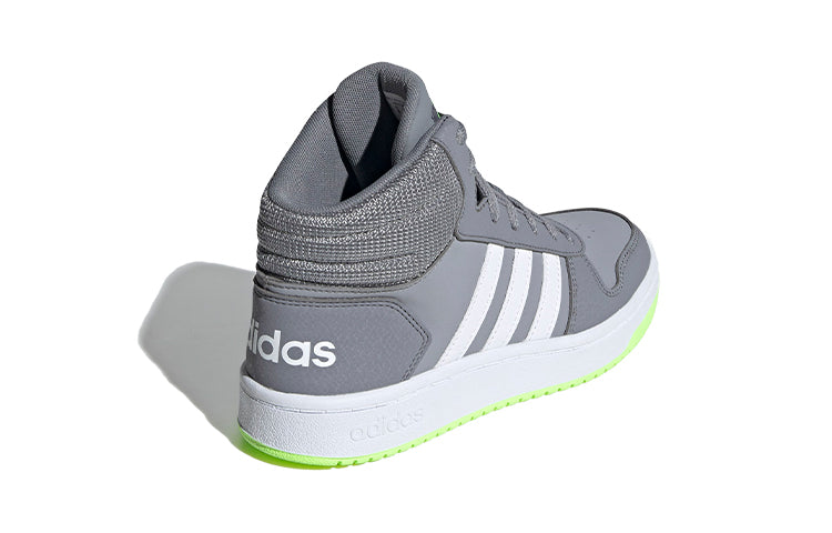 (TD) adidas adidas Hoops 2.0 Mid 'Grey White Green' EG1987