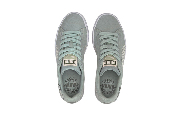 (GS) PUMA Basket Canvas Winter 'Time 4 Change - Aqua Grey' 374300-03